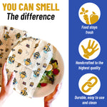 Gaia's Eco Kitchen Beeswax Wraps | Eco-Friendly Reusable Food Wrap | All Natural Food Storage | Zero Waste Beeswax Wraps